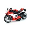 MING YING 66 Pull Back Motorcycle Model - 1:12 Scale Toy Motorcycle,Motorcycle Toy with Light and Music Gift for Children Boys and Girls (Red)