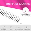 TDANCE Bottom Lash Extension 120 Pcs 0.07mm Thickness Lower Lash Extensions Bottom Lashes B Curl 5-7mm Mixed Under Bottom Lashes (0.07-B,5-7 mm)