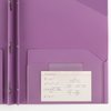 Five Star 2 Pocket Folders, 4 Pack, Plastic Folders with Stay-Put Tabs and Prong Fasteners, Holds 8-1/2” x 11" Paper, Writable Label, Tidewater Blue, White, Amethyst Purple, Harvest Yellow (38064)
