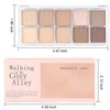10Colors Rose Gold Brown Colorful Eyeshadow Makeup Palette,Matte Shimmer Korean Natural Neutral Hypoallergenic Eye Shadow Palettes Highly Pigmented Naturing-Looking Long Lasting Waterproof Blendable