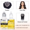 Wig Glue Lace Glue for Lace Front Wigs, Wig Glue for Hair Wigs Strong Hold Transparent Lace Adhesive HD Wig Cap for Hair Replacement Wig Glue for Lace Front Wigs No Residue No Flake Tool Set