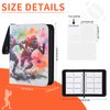 Zettokete 4 Pocket Football Card Binder,50 Double-Sided Pages with 400 Slots for Football Cards 2023-2024,Collectible Trading Card Sports Card Protective Holder