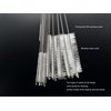 KINGSEM 12 PCS Straw Cleaner Brush kit with 2mm-25mm /6.5-10 INCH for Tube and Pipe.Tumbler, Sippy Cup, Bottle with Straw,Hummingbird feeders and Drinking Straw, Brushes for Cleaning Tanks