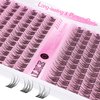 ALICE Natural Lash Clusters C Curl DIY Eyelash Extensions 9-11mm Short Individual Lashes Wispy Lash Extensions Handmade Eyelash Clusters 144 Pcs