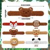 12 PCS Stuffed Animal Slap Bracelets Plush Animal Snap Bracelets Cute Wrist Slap Band Toy Wrist Animals Wrist Pets Slap Bracelet Wrist Toy for Boys Girls Easter Birthday Gifts Party Favors 6 Styles