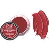 Love Earth Lip Tint & Cheek Tint Multipot - Never Say Never With Richness Of Essential Oils & Vitamin E For Lips, Eyelids And Cheeks, Creamy Matte - Bright Red
