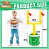 3 Pieces Inflatable Football Drink Cooler Bins Set Goal Post Football Toss Game Decorations with Football Set Inflatable Goal Post Cooler and 2 Inflatable Footballs for Sports Theme Football Party
