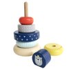 Leo & Friends Benny Stacking Toys - 6 Wooden Stacking Rings - 1 Crown on Top - Montessori-Approved Educational Kid's Stacking Tower for Christmas Birthdays or Holidays