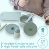 Kids Kitchen Silicone Pretend Toys- 9pcs Play Kitchen Accessories Set with Cookware -Food Grade Silicone -Kids Toy Kitchen Accessories – Pretend Play Kitchen Toy Set for Cooking-Green