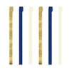 NICROLANDEE Navy Blue Party Decorations - 6 Rolls Navy Blue Gold Ivory Crepe Paper Streamers Tassels Paper for Graduation Party Bridal Shower Wedding Birthday Supplies