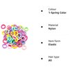 Rpanle100 Pieces Elastic Hair Ties, Multicolor Hair Elastic Bands Ponytail Holders, 2.5 mm Hair Bands Hair Bobbles for Women Girls (Spring Color)