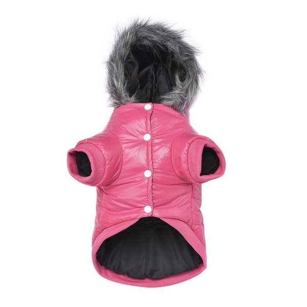 lesypet Dog Coats for Small Dogs, Dog Jacket Warm Dog Winter Coat Windproof Puffer Jacket for Small Dogs Puppy, Pink S