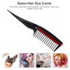Beaupretty Hair Dye Comb Black Detangling Roller Comb Tail Tip Hair Comb Hair Anti Splicing Comb for Salon Barber Hair Dye