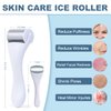 Ice Roller for Face & Eye, Facial Roller and Eye Massager Roller, Ice Roller for Body, Face, Tighten Pores, Migraine Relief, Pain Relief, Eye Puffiness Relief for Women (Face and Eye Roller 2in1)