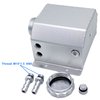 Peopop 1L Universal Aluminum Radiator Coolant Overflow Expansion Tank Recovery Water Tank Reservoir (Silver)