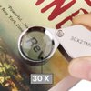 Mini Folding Magnifier 30x 21mm Jewelers Eye Magnifying Glass Magnifier Pocket Handheld Tools Portable Magnifying Glass
