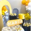 Yellow Gold Confetti Party Balloons, 50pcs12 inch Mustard Yellow Balloons Light Yellow Gold Latex Balloons for Birthday Wedding Baby Shower Bride Sunflower Theme Party Decoration