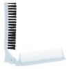 Folding Compact Travel Pocket HAIR BRUSH/COMB, 1 Red 1 White by Le Salon