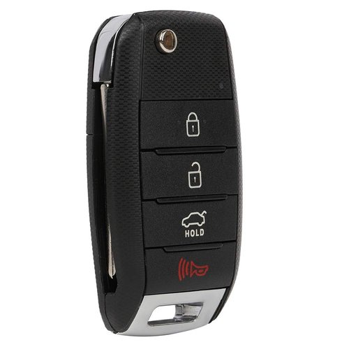 ANGLEWIDE Car Key Fob Keyless Entry Remote Replacement for 14-15 for Kia for Optima (FCC NYODD4TX1306-TFL) 4 Buttons 1pad