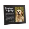 Pearhead Rainbow Bridge Pet Keepsake Picture Frame, Dog Photo Frame for Pet Owners, Dog Memorial Frame, Black