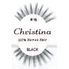 12packs Eyelashes - #16 Christina 100% Human Hair Fake Eyelashes