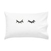Oh, Susannah Closed Eyelashes Pillowcases - Standard Size Pillowcase (1 20x30 inch, Black) Gifts for Her Girls Room Decor