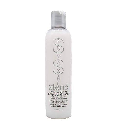 SIMPLY SMOOTH Xtend Deep Conditioner Lightweight Intense Conditioning Treatment Create Extreme Softness Restore & Repair Damaged, Keratin Depleted Hair Hydrate Dry, Color Treated Hair 8.5 Oz