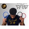 Twist It Up Comb with Gel (Unity Black) - Alternative to Hair Sponges for Black Men Curls and Sponge for Hair, Tennis Racket for Hair Twist Comb