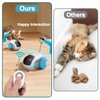 BABORUI 3.0 Upgraded Cat Interactive Toy with 2-Speed Adjustment, Remote Control Cat Enrichment Toys for Indoor Cats, Automatic Cat Toys with Feathers, Rechargeable Moving Cat Toy Car for Indoor Cats