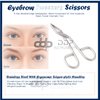 DDP Professional Stainless Steel Scissors Shaped Slant Tip Tweezer Clip 'Eyebrow