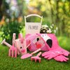 Altdorff Kids Gardening Set, Garden Tools Kit for Kids Include Shovel, Rake, Fork, Kids Apron, Tote Bag, Garden Gloves and Watering Can, Garden Toys Gifts for Girls