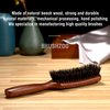 O BRUSHZOO Hair Brush for Men Thin Fine Normal Hair, Boar Bristle Hair Brush for Add Shine Improve Texture Reduce Frizz, Hairbrush for Beard Straightens Softens