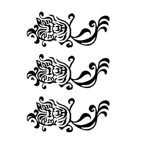 AwwwCos Halloween Cosplay Hanemiya Kazutora Temporary Tattoos Tattooing Body Stickers Makeup Kit