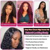 Jasperel Deep Wave Closure Wig Human Hair 4x4 Transparent Lace Front Wigs for Black Women 150% Density Wet and Wavy Glueless Wigs Human Hair Pre Plucked Bleach Knots Natural Color 22 Inch