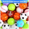 42 Pack Sport Party Favors, Mini Fidget Spinner Sport Ball Toys for Kids Fidget Toys Soccer Baseball for Kids 6-8 8-12 Goodie Bag Stuffers Christmas Birthday Gifts Treasure Box Classroom Prizes