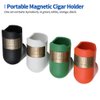 Ostsrich Cigar Holder Ashtray - Max 61 Gauge - Portable Magnetic Cigar Rest in Set of 4 Colors, Fits Household, Car, Golf and Travel