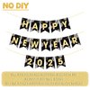 YQUQWN Happy New Year Banner 2025, No DIY 10 Feet Disco New Years Decorations, Happy New Year Sign 2025, NYE Party Supplies New Years Props, New Years Eve Party Supplies, Happy Holidays Banner