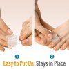 5 STARS UNITED Toe Spacers for Men and Women – 4 Gel Toe Separators for Curled and Overlapping Toes, Bunions, Hammer Toe Straightener, Big and Second Toe Spreader