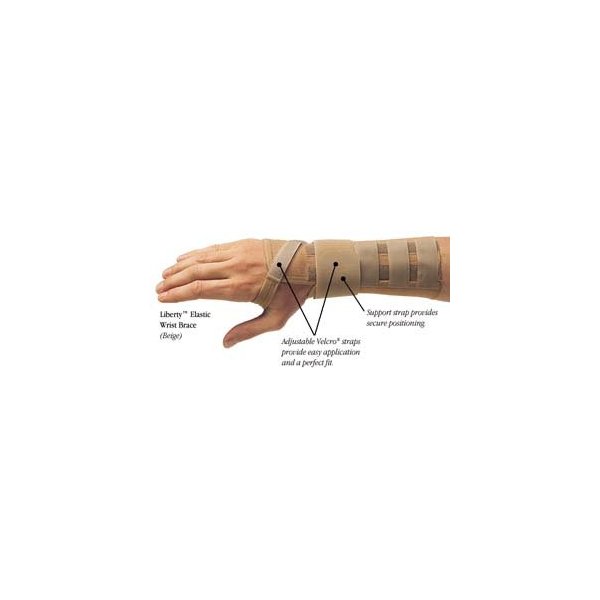 North Coast Medical Liberty Elastic Wrist Brace, Size: L, Left
