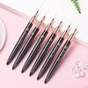 Etercycle Nail Art Liner Brushes, 6pcs Striping Nail Gel Polish Painting Brush Set, Thin Nail Art Dotting Drawing Pen (5/7/9/11/15/25mm)