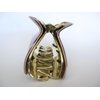 Generic Red black brown white marbled hair claw clip
