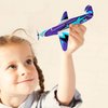 JOYGOGO 32 Pack Glider Planes,8" Long Flying Glider Plane,8 Different Designs,Easy Assembly,Durable Quality-Kids Party Favors for Valentines Airplanes,Birthday Party, Carnival Prizes
