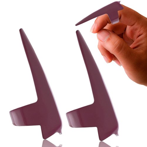 My Hair Tools Quick Hair Braids Parting & Sectioning Rings Set- Stainless Steel Stitch Braid Tool Finger for Durable Dreadlocks Wig & Installation of Human Hair Extensions Braiding Tools