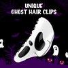 Mabor Ghost Face Hair Clip Funny Big Mask Goth Hair Claw Clips Ponytail Claw Clips for Women Girls Skull Hair Clips for Cosplay Costume Party Daily Wear Halloween Hair Clips