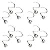 Popular Bath Metal Ball Shower Curtain Hooks, Set of 12