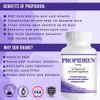 Propidren by HairGenics - DHT Blocker & Hair Growth Supplement to Combat Hair Loss, Stimulate Follicles, and Promote Regrowth. Proprietary Hair Treatment.