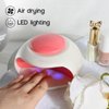 TOUCHBeauty Mini Air & LED Light Nail Dryer for Regular Nail Polishes, Ideal gift to Kids Teens Powerful Fan, Battery Powered (Small-pp)