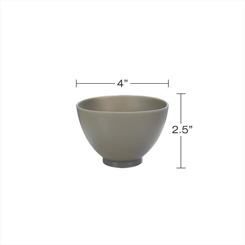 APPEARUS Face Mask Mixing Bowl - Microwavable Silicone - Professional Spa Facial Mask Mixing Bowl (1 Pc) (Medium, Dark Gray)