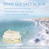 Deluvia Dead Sea Salt Scrub, Moisturizing Gentle Exfoliating Scrub, Creamy Body Wash, Shower Scrub with Sweet Almond Oil, Dead Sea Salts and Essential Oils.