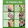 30 Sheets All Holiday Nail Stickers, St. Patrick's Halloween Christmas Valentine's Thanksgiving Day Nail Art Decals Mixed All Season Set, Self-Adhesive Year-Round Manicure Decorations Supplies